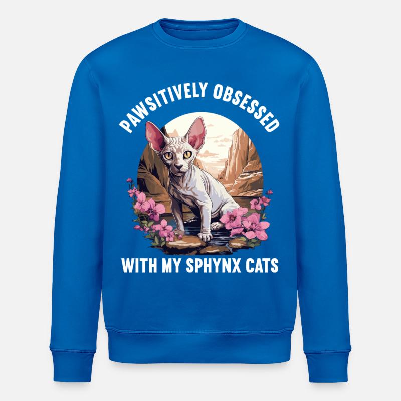 Sphynx Kitten Sphynx Cat - Stanley/Stella ROLLER Unisex Organic Sweatshirt - royal blue