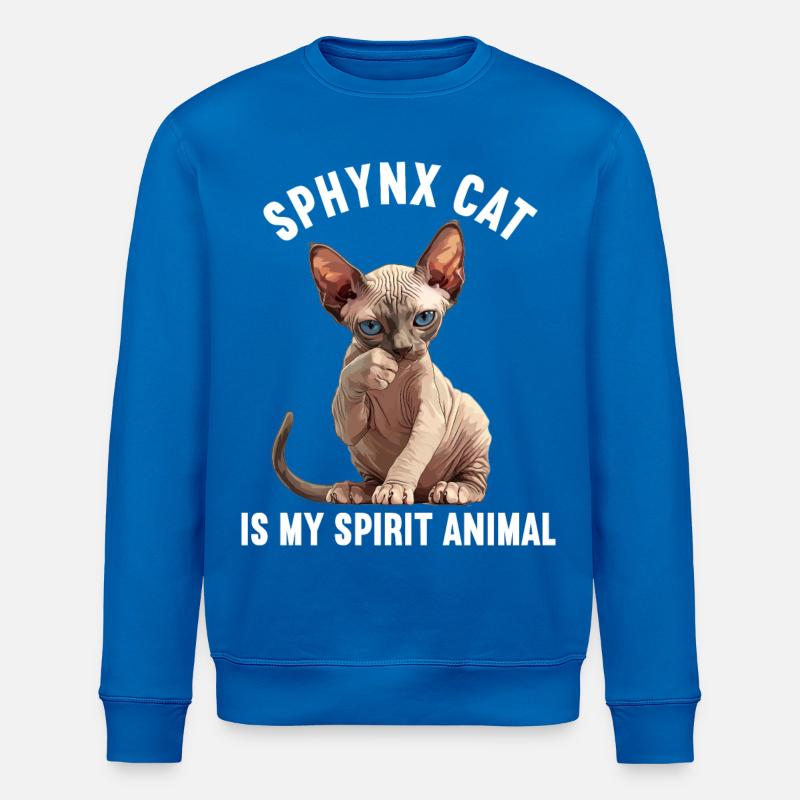 Sphynx Kätzchen Sphynx Katze - Stanley/Stella Unisex Bio-Sweatshirt ROLLER - Königsblau