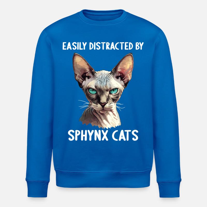 Sphynx Kätzchen Sphynx Katze - Stanley/Stella Unisex Bio-Sweatshirt ROLLER - Königsblau