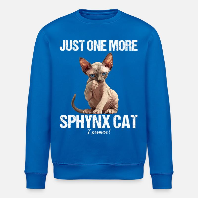 Sphynx Kätzchen Sphynx Katze - Stanley/Stella Unisex Bio-Sweatshirt ROLLER - Königsblau