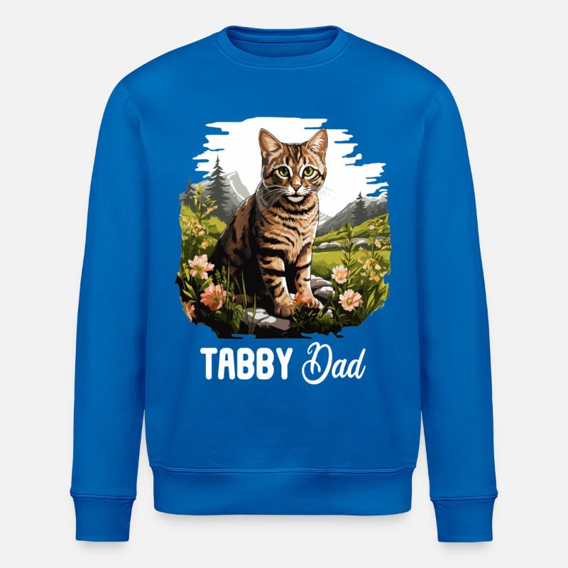 Chaton tigré chat tigré - Sweat bio ROLLER Stanley/Stella Unisexe - bleu roi