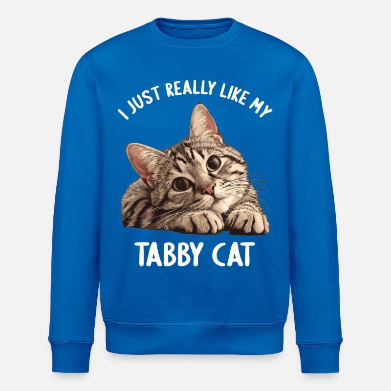 Tabby Kitten Tabby Cat - Stanley/Stella ROLLER Unisex Organic Sweatshirt - royal blue