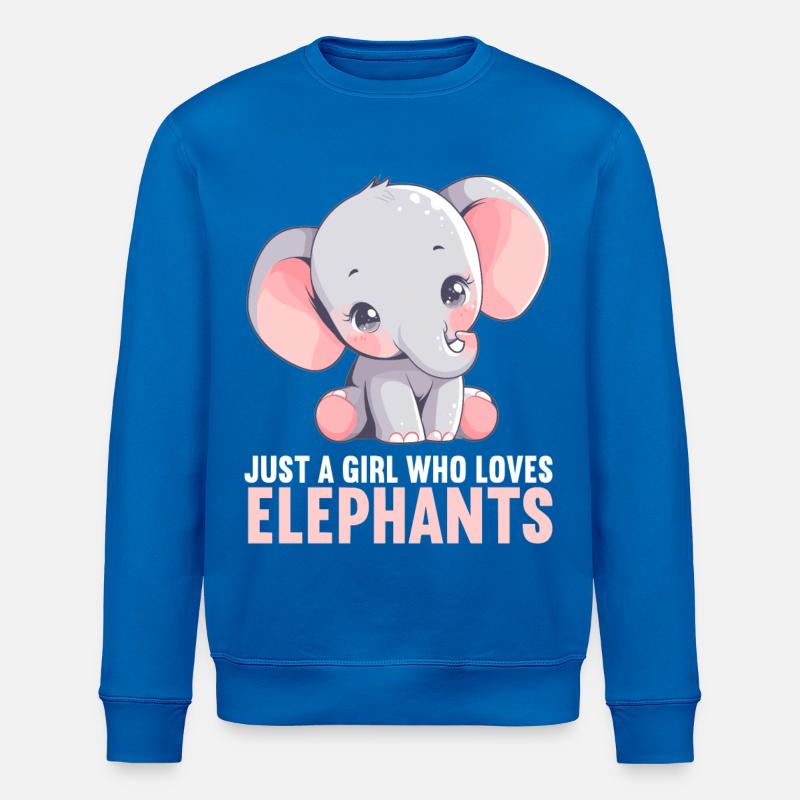 Elefanten Elefant - Stanley/Stella Unisex Bio-Sweatshirt ROLLER - Königsblau