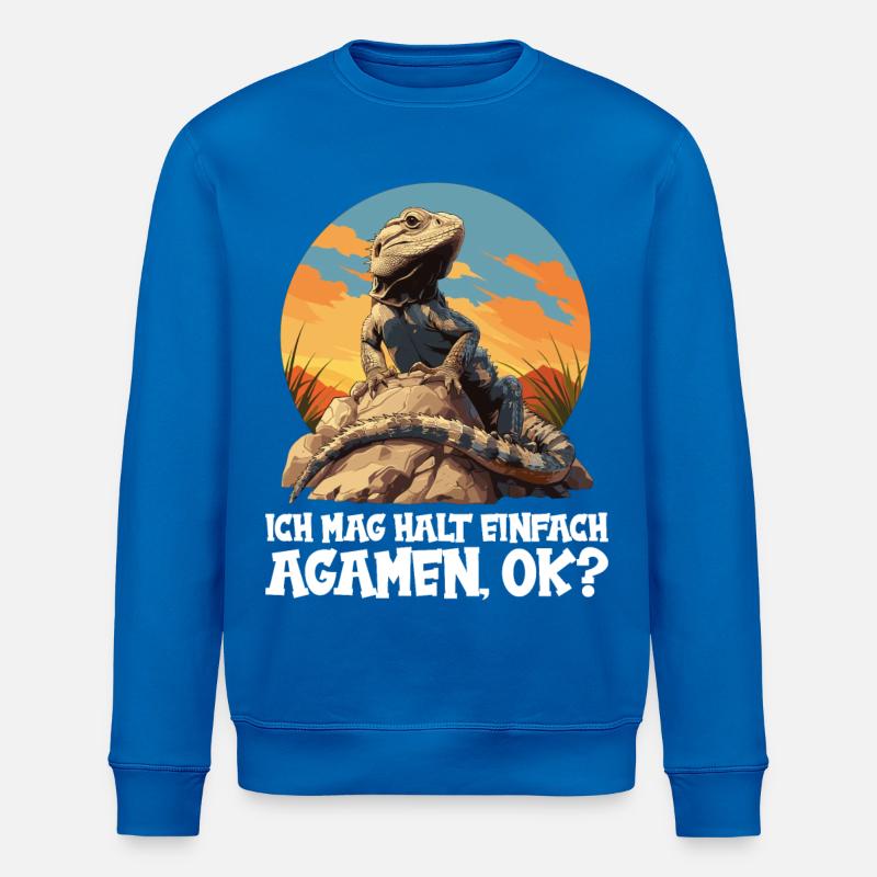 Agamen Agame - Sweat bio ROLLER Stanley/Stella Unisexe - bleu roi