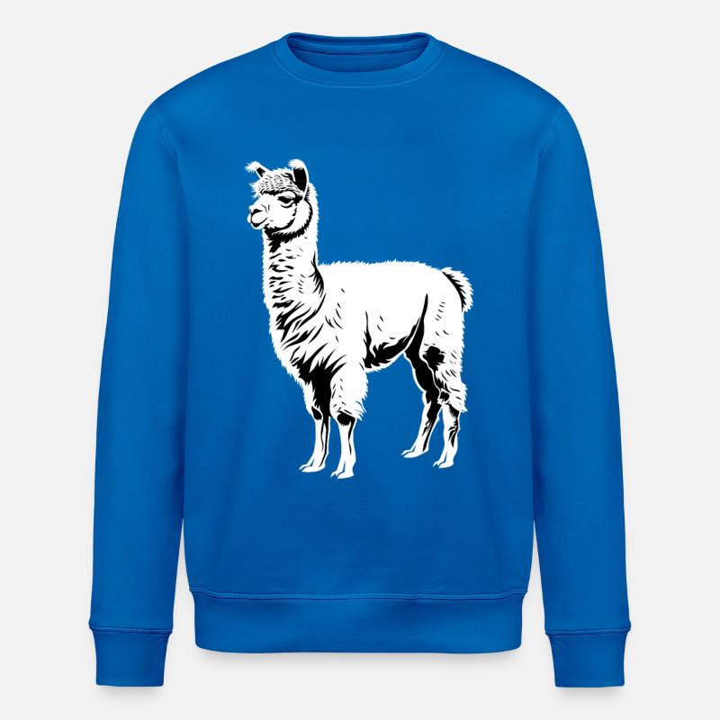 Alpaca Alpacas Alpaca - Stanley/Stella ROLLER Unisex Organic Sweatshirt - royal blue