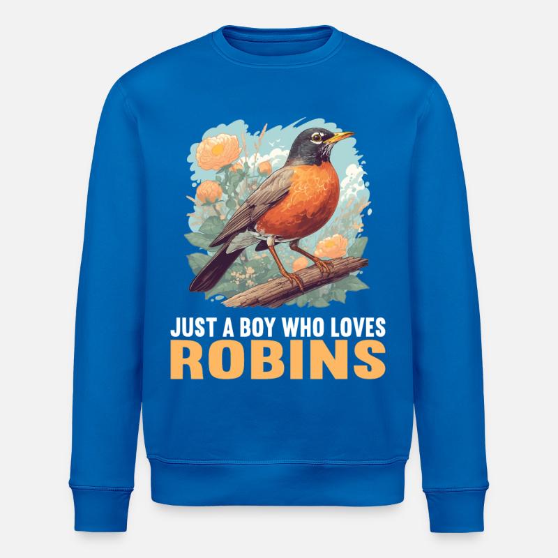 Robin Rotkehlchen - Stanley/Stella Unisex Bio-Sweatshirt ROLLER - Königsblau