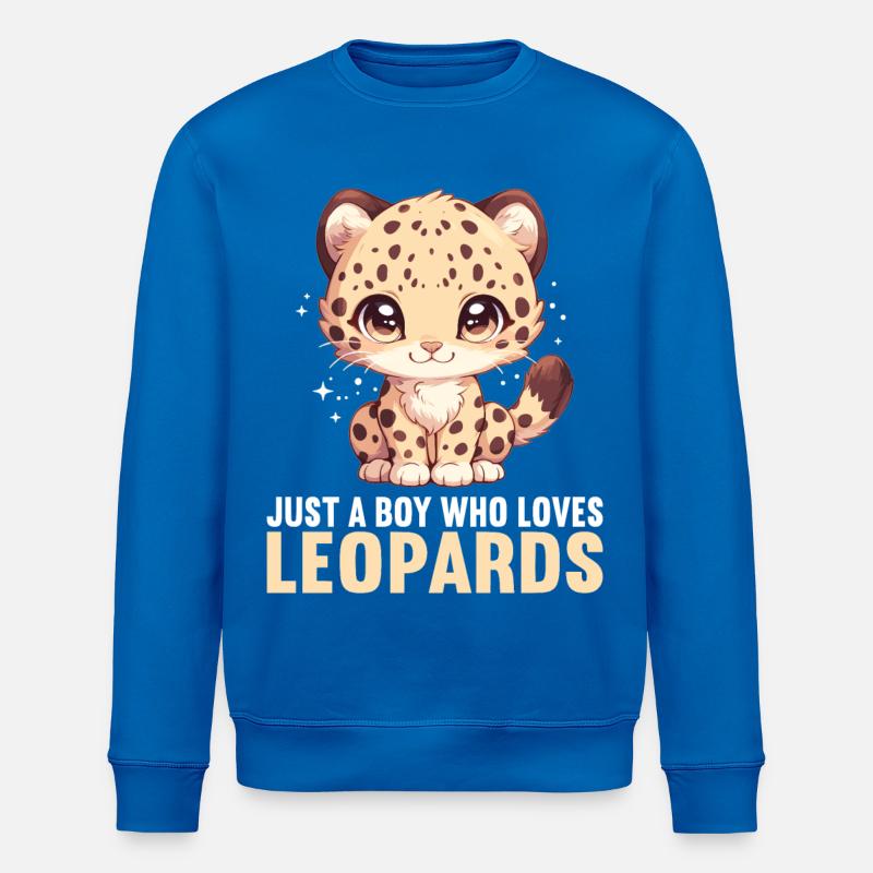 Léopard léopard - Sweat bio ROLLER Stanley/Stella Unisexe - bleu roi