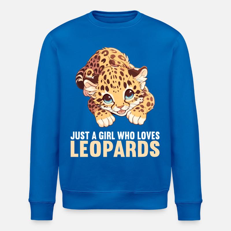 Léopard léopard - Sweat bio ROLLER Stanley/Stella Unisexe - bleu roi