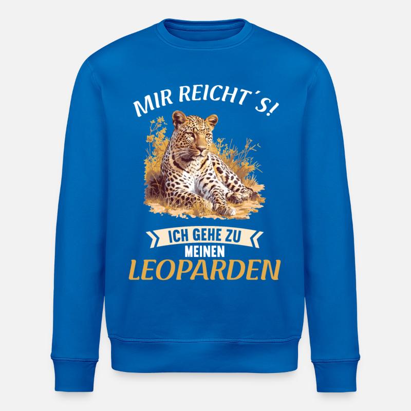 Leoparden Leopard - Stanley/Stella ROLLER Unisex Organic Sweatshirt - royal blue