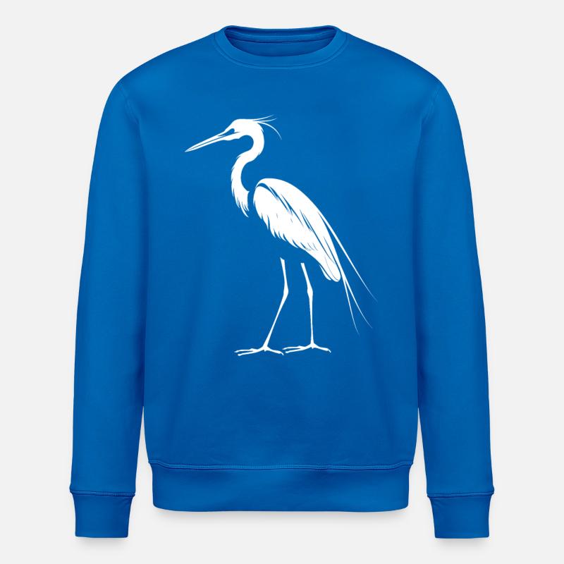 Heron Reiher - Stanley/Stella Unisex Bio-Sweatshirt ROLLER - Königsblau