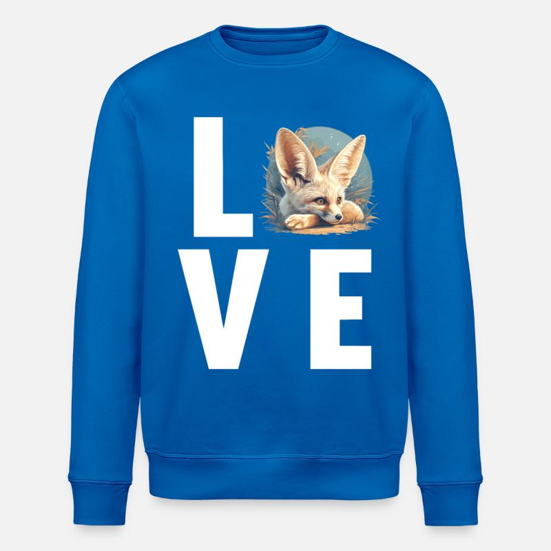 Fennec Fox Fenneks Fennek - Stanley/Stella Unisex Bio-Sweatshirt ROLLER - Königsblau