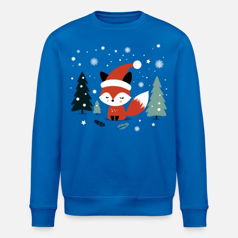 Weihnachtsfuchs - Stanley/Stella Unisex Bio-Sweatshirt ROLLER - Königsblau