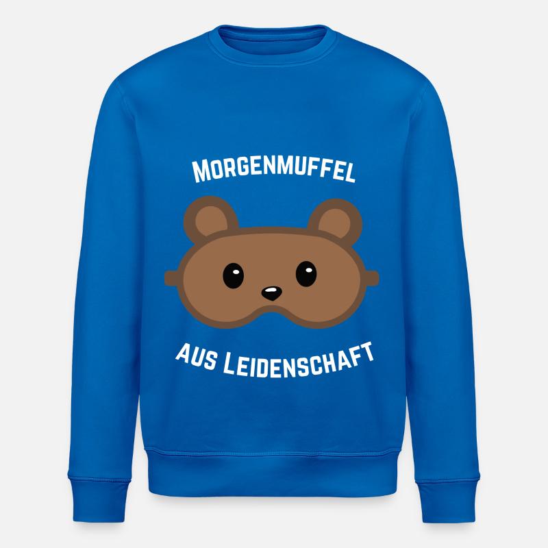 Morgenmuffel Bärenmaske - Stanley/Stella Unisex Bio-Sweatshirt ROLLER - Königsblau