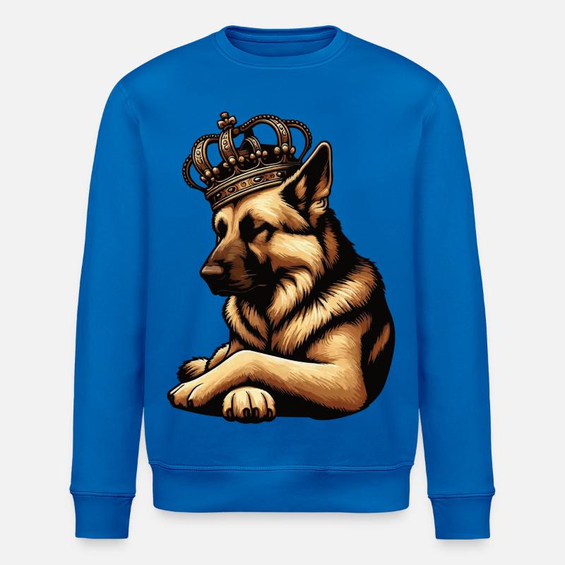 Deutscher Schäferhund Schäferhunde Schäferhunde - Stanley/Stella Unisex Bio-Sweatshirt ROLLER - Königsblau