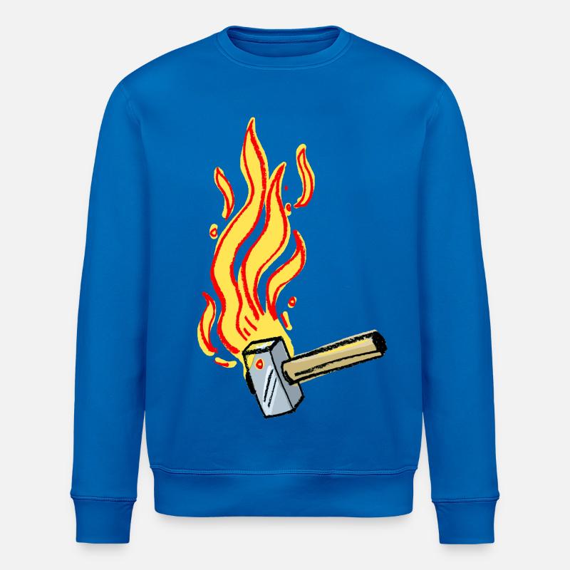 Flammenhammer Kraft - Stanley/Stella Unisex Bio-Sweatshirt ROLLER - Königsblau