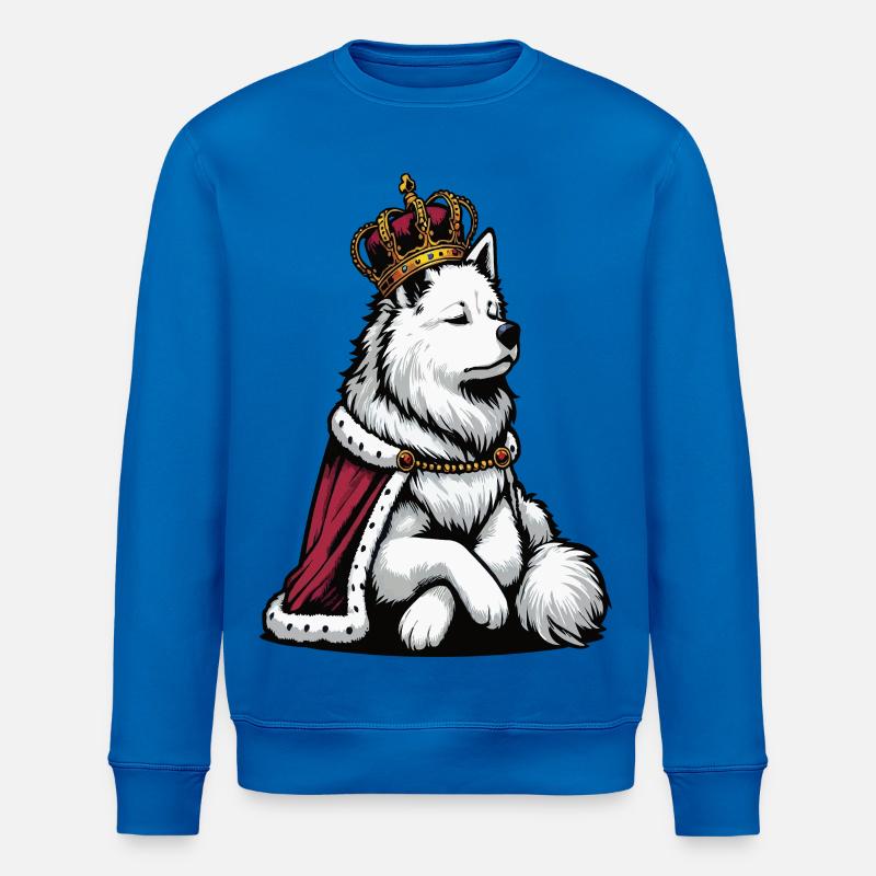 White Shepherd Shepherd Shepherd Dogs - Stanley/Stella ROLLER Unisex Organic Sweatshirt - royal blue