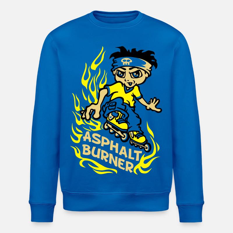 flex de brûleur d'asphalte - Sweat bio ROLLER Stanley/Stella Unisexe - bleu roi