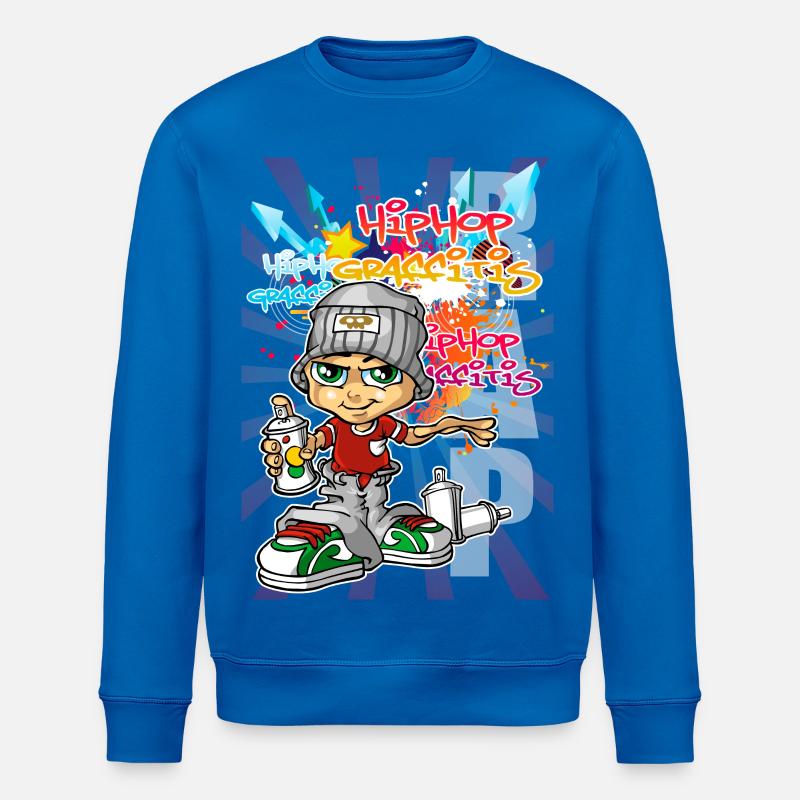 Garçon Graffiti - Sweat bio ROLLER Stanley/Stella Unisexe - bleu roi