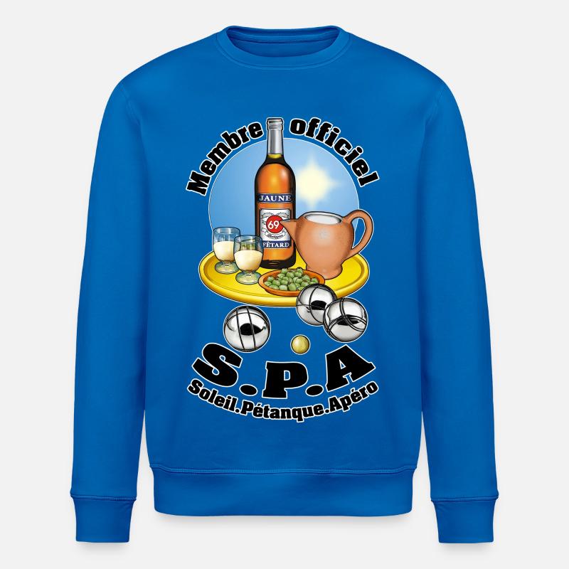 s.p.a - Sweat bio ROLLER Stanley/Stella Unisexe - bleu roi