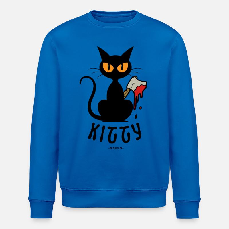 Kitty Axe ! - Sweat bio ROLLER Stanley/Stella Unisexe - bleu roi