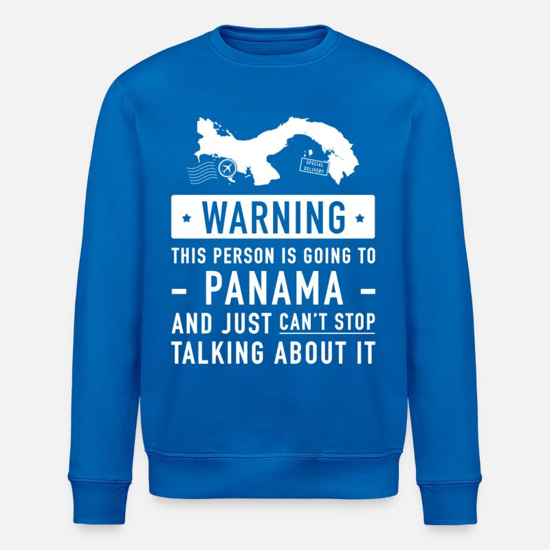 Original Panama Urlaub Geschenk - Stanley/Stella Unisex Bio-Sweatshirt ROLLER - Königsblau