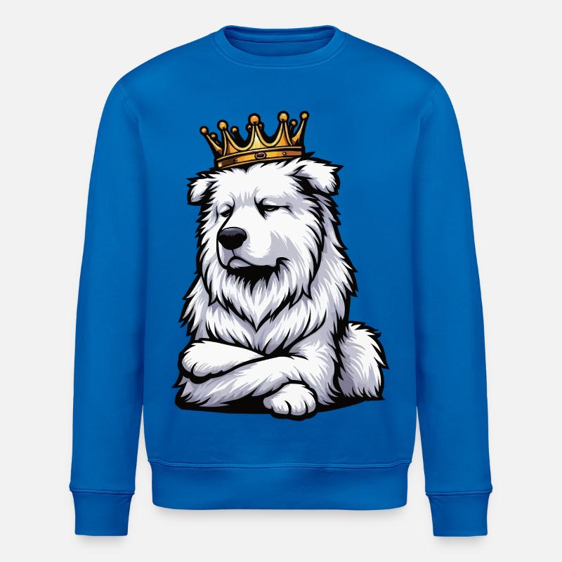 White Shepherd Shepherd Shepherd Dogs - Stanley/Stella ROLLER Unisex Organic Sweatshirt - royal blue