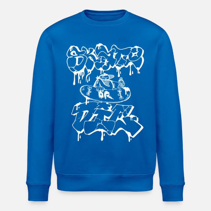 Schlittschuh oder stirb weiß - Stanley/Stella Unisex Bio-Sweatshirt ROLLER - Königsblau