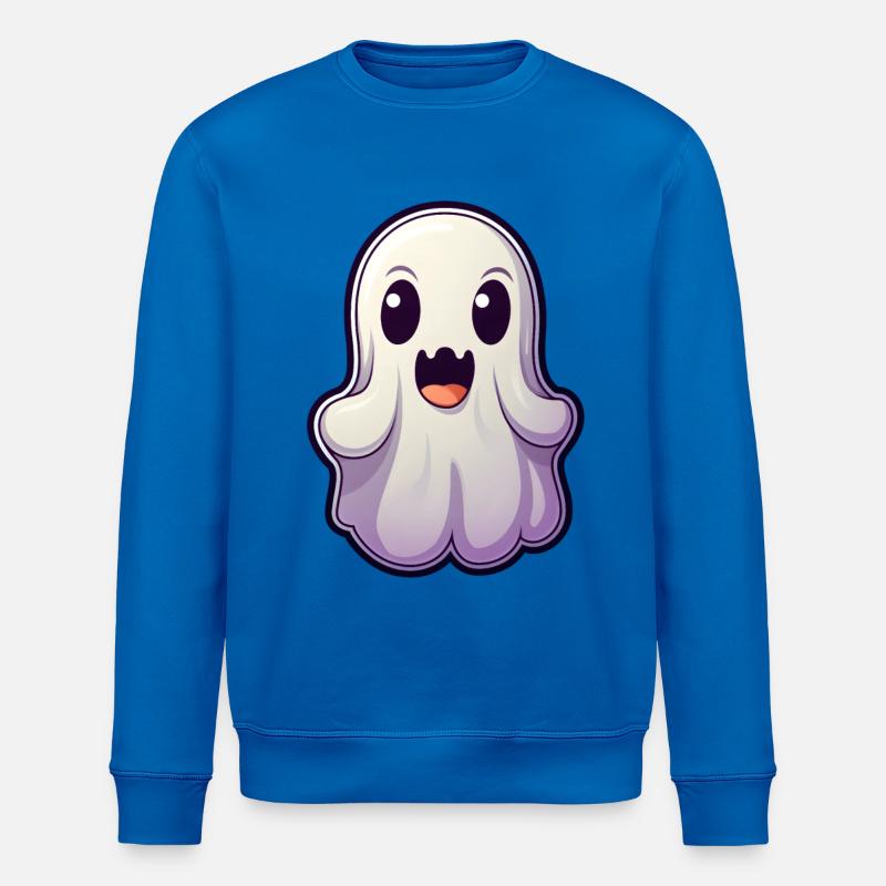 Kawaii Ghost - Stanley/Stella ROLLER Unisex Organic Sweatshirt - royal blue