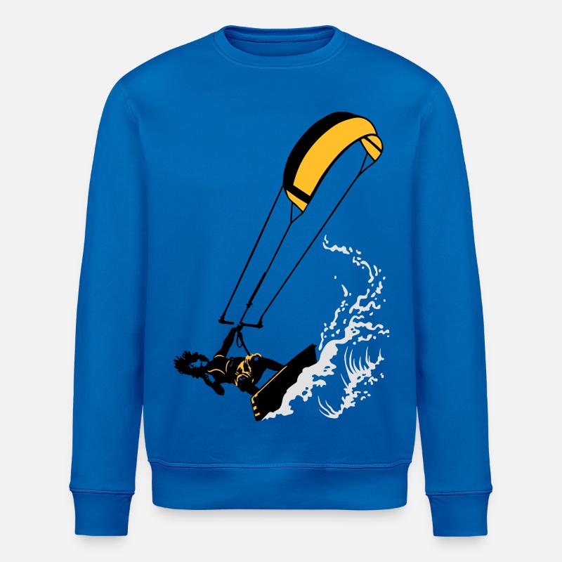 Kitesurfen und Wellen flex - Stanley/Stella Unisex Bio-Sweatshirt ROLLER - Königsblau