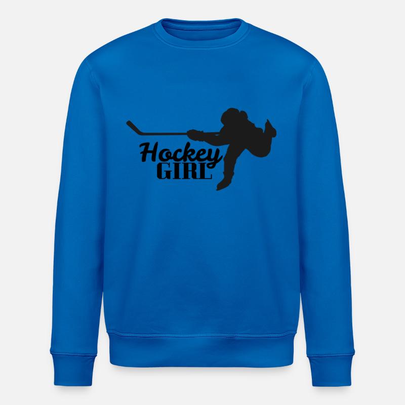 Hockey Mädchen - Stanley/Stella Unisex Bio-Sweatshirt ROLLER - Königsblau