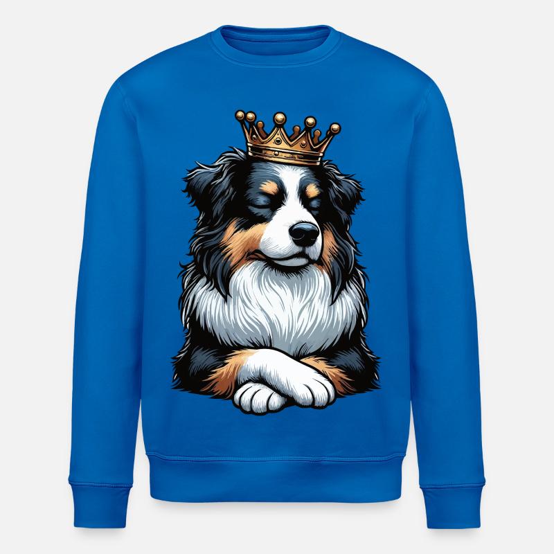 Berger australien Aussie Aussie Propriétaires Aussies - Sweat bio ROLLER Stanley/Stella Unisexe - bleu roi