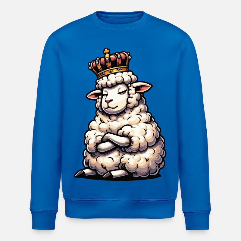 Schaf Schafe Schäfer Schafhalter Schafbock - Stanley/Stella Unisex Bio-Sweatshirt ROLLER - Königsblau