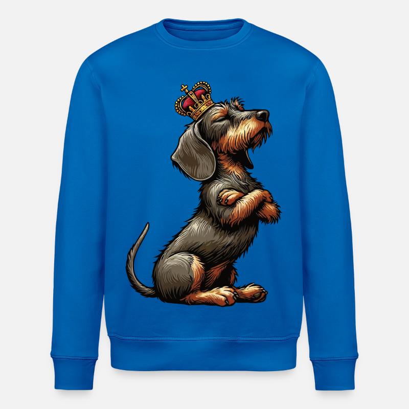 Rauhaardackel Dackel Dackelbesitzer Teckel Tekkel - Stanley/Stella Unisex Bio-Sweatshirt ROLLER - Königsblau