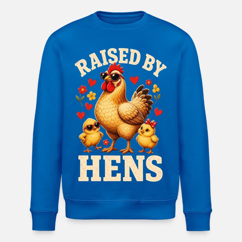RAISED BY HENS - Stanley/Stella Unisex Bio-Sweatshirt ROLLER - Königsblau