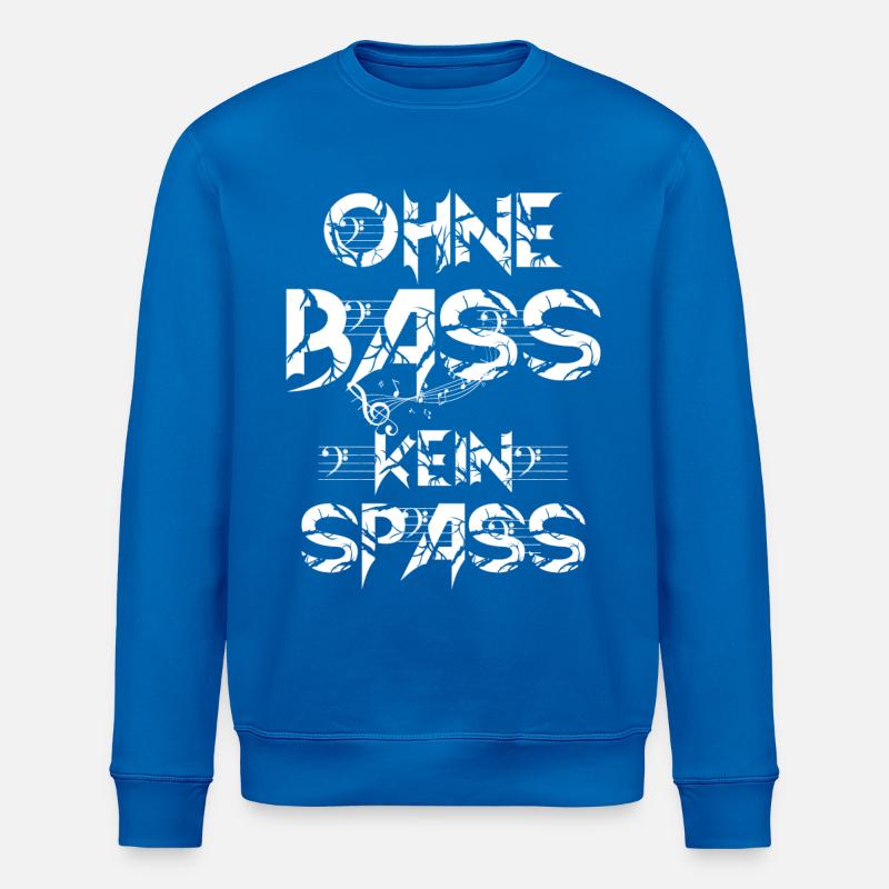 OHNE BASS KEIN SPASS - Stanley/Stella Unisex Bio-Sweatshirt ROLLER - Königsblau