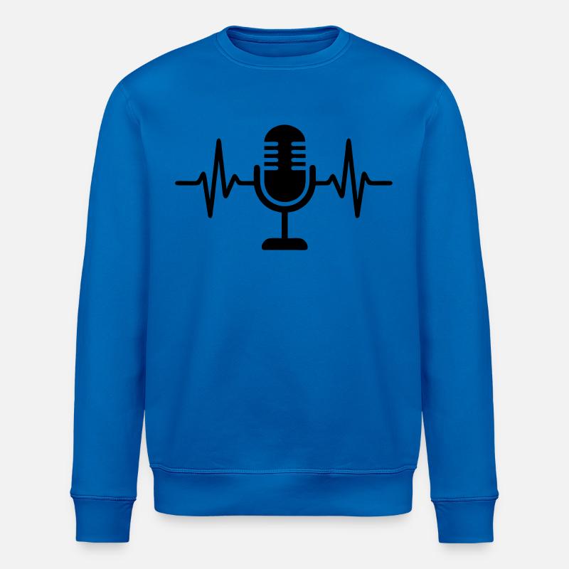 Microphone Singing Podcast Streaming - Stanley/Stella ROLLER Unisex Organic Sweatshirt - royal blue
