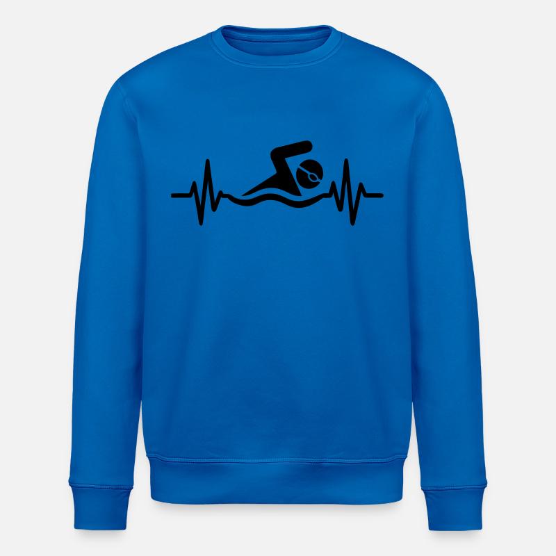 Schwimmen Herzschlag - Stanley/Stella Unisex Bio-Sweatshirt ROLLER - Königsblau