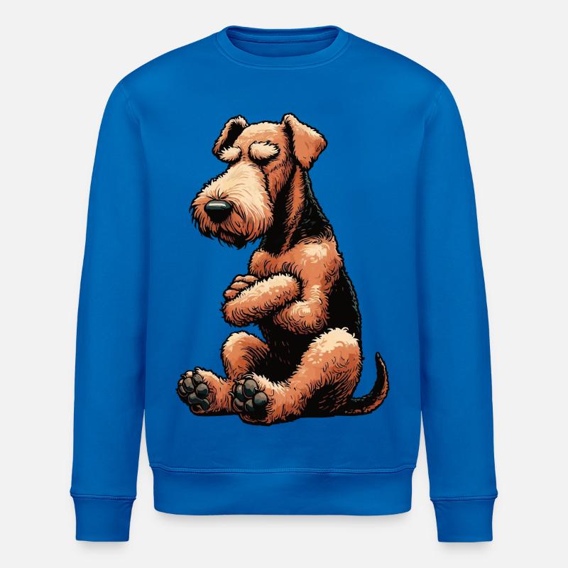 Airedale Terrier Airedales Airedale Lover - Sweat bio ROLLER Stanley/Stella Unisexe - bleu roi