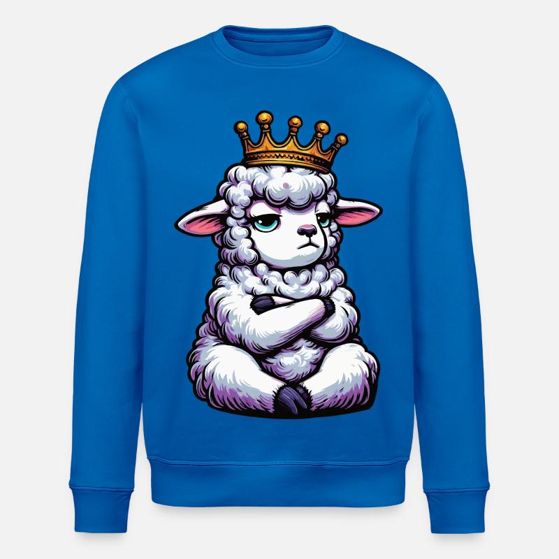Schaf Schafe Schäfer Schafhalter Schafbock - Stanley/Stella Unisex Bio-Sweatshirt ROLLER - Königsblau