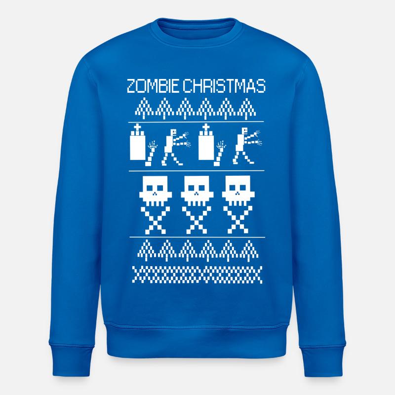 pull noel zombiechristmas - Sweat bio ROLLER Stanley/Stella Unisexe - bleu roi