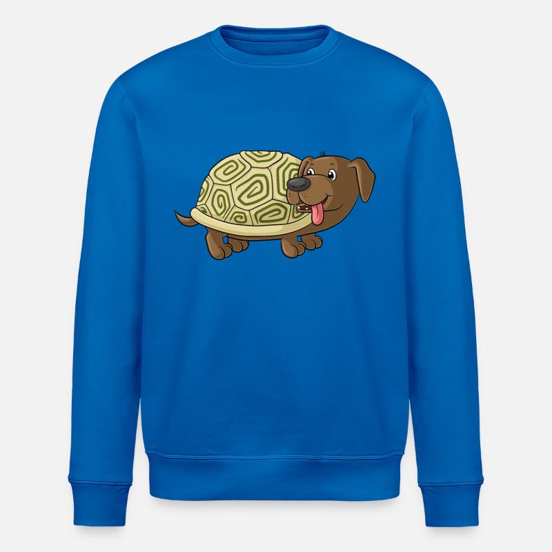 Niedliche Comic Dackelkröte - Stanley/Stella Unisex Bio-Sweatshirt ROLLER - Königsblau