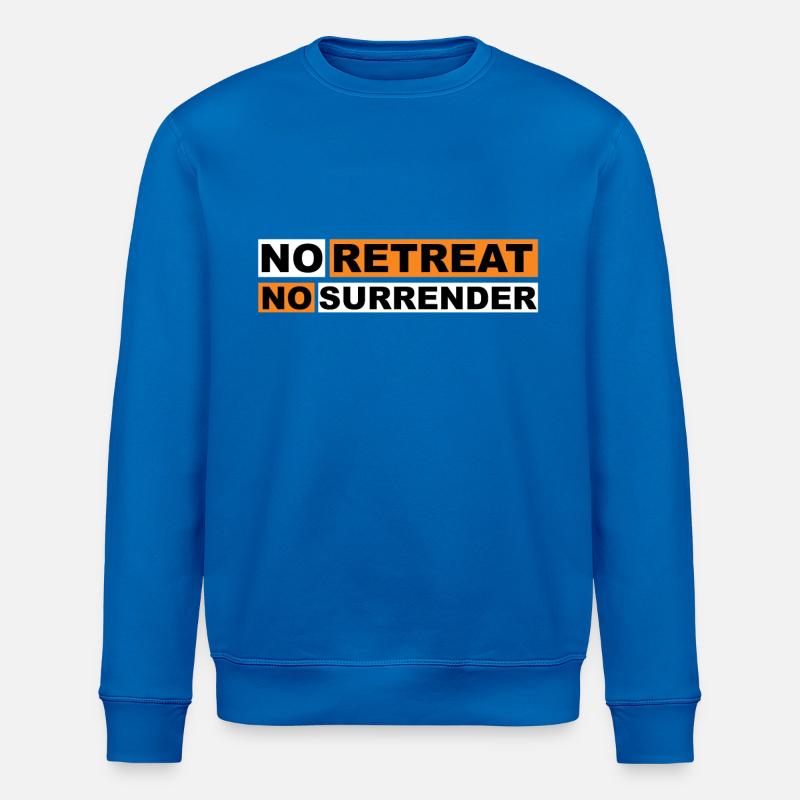 No Retreat No Surrender - Stanley/Stella Unisex Bio-Sweatshirt ROLLER - Königsblau