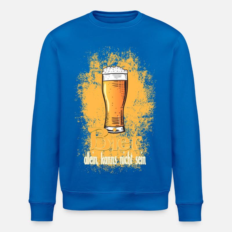 Dicton du verre de bière - Sweat bio ROLLER Stanley/Stella Unisexe - bleu roi
