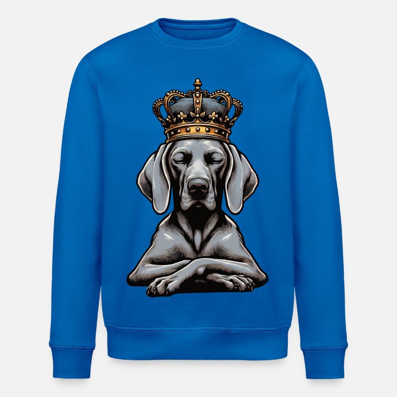 Weimaraner Amoureux Weimaraner Gardien Weimaraner - Sweat bio ROLLER Stanley/Stella Unisexe - bleu roi