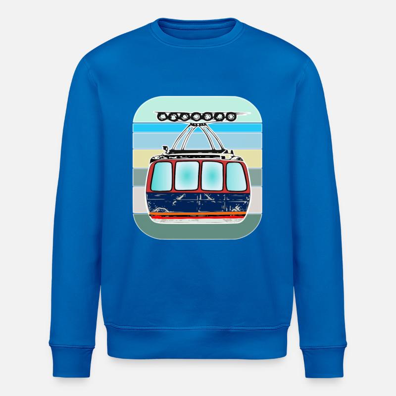Seilbahn gondel bergbahn seilbahntechnik - Stanley/Stella Unisex Bio-Sweatshirt ROLLER - Königsblau