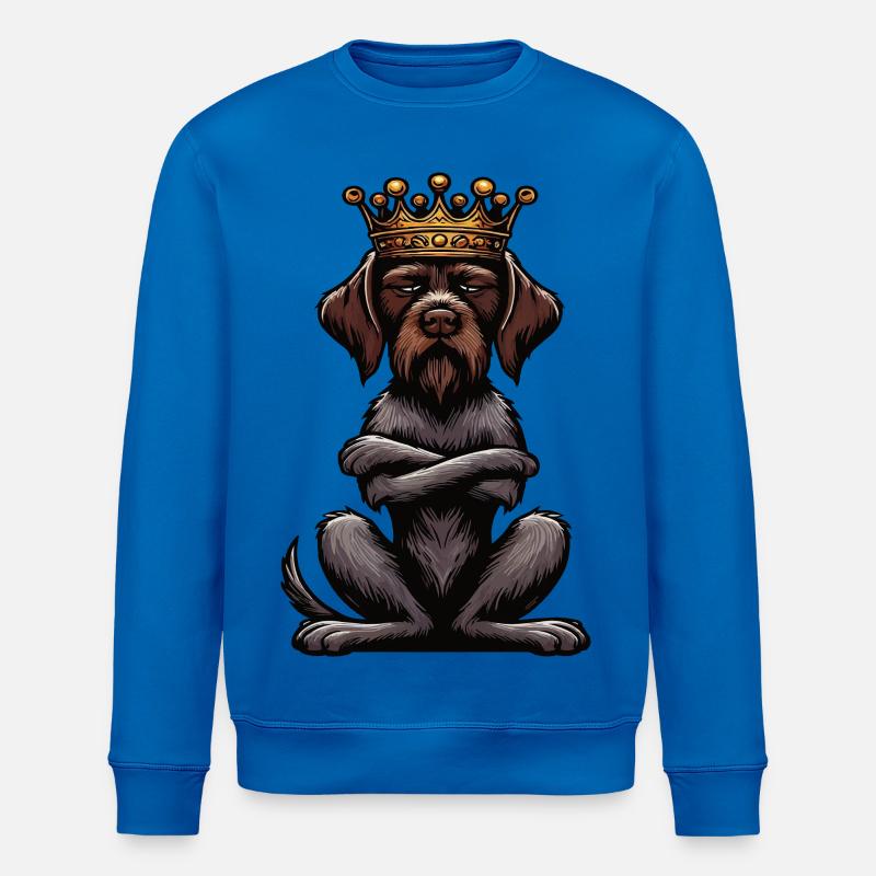 Deutsch Drahthaar Deutsch-Drahthaar Besitzer - Stanley/Stella Unisex Bio-Sweatshirt ROLLER - Königsblau
