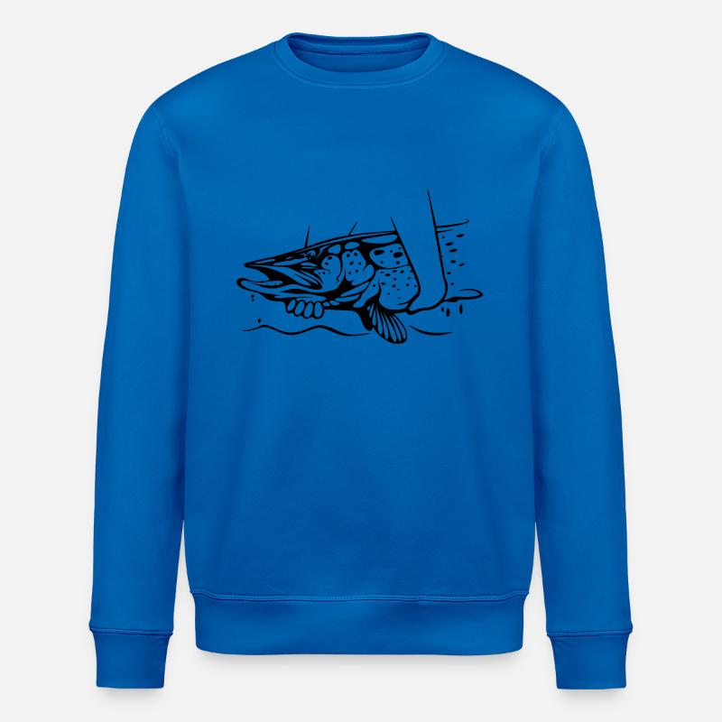 Pike Catch & Release - Stanley/Stella ROLLER Unisex Organic Sweatshirt - royal blue