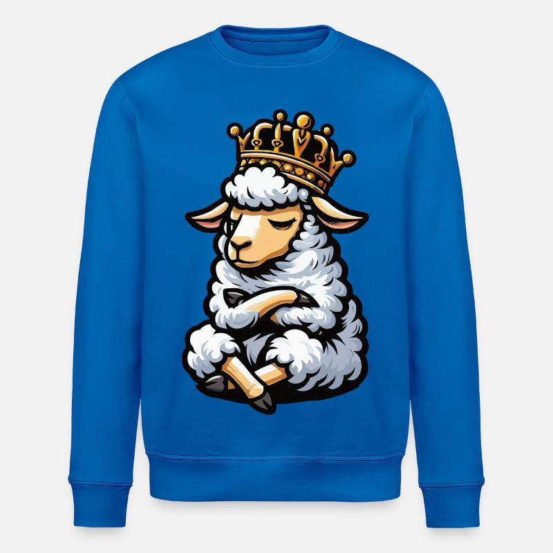 Schaf Schafe Schäfer Schafhalter Schafbock - Stanley/Stella Unisex Bio-Sweatshirt ROLLER - Königsblau