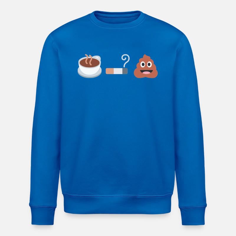 Café, cigarette, biscuit - Sweat bio ROLLER Stanley/Stella Unisexe - bleu roi