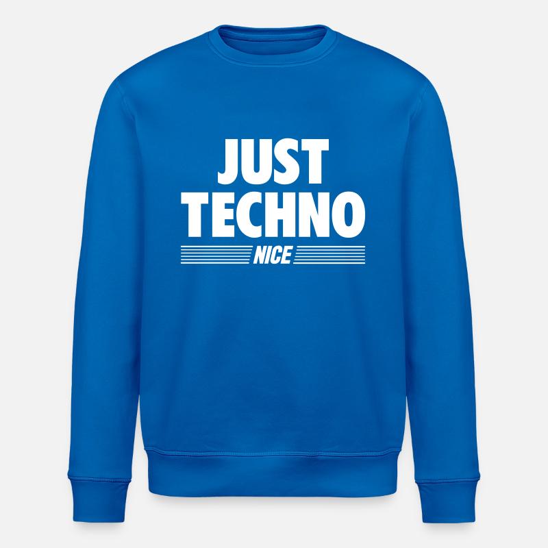 Just techno - Stanley/Stella ROLLER Unisex Organic Sweatshirt - royal blue